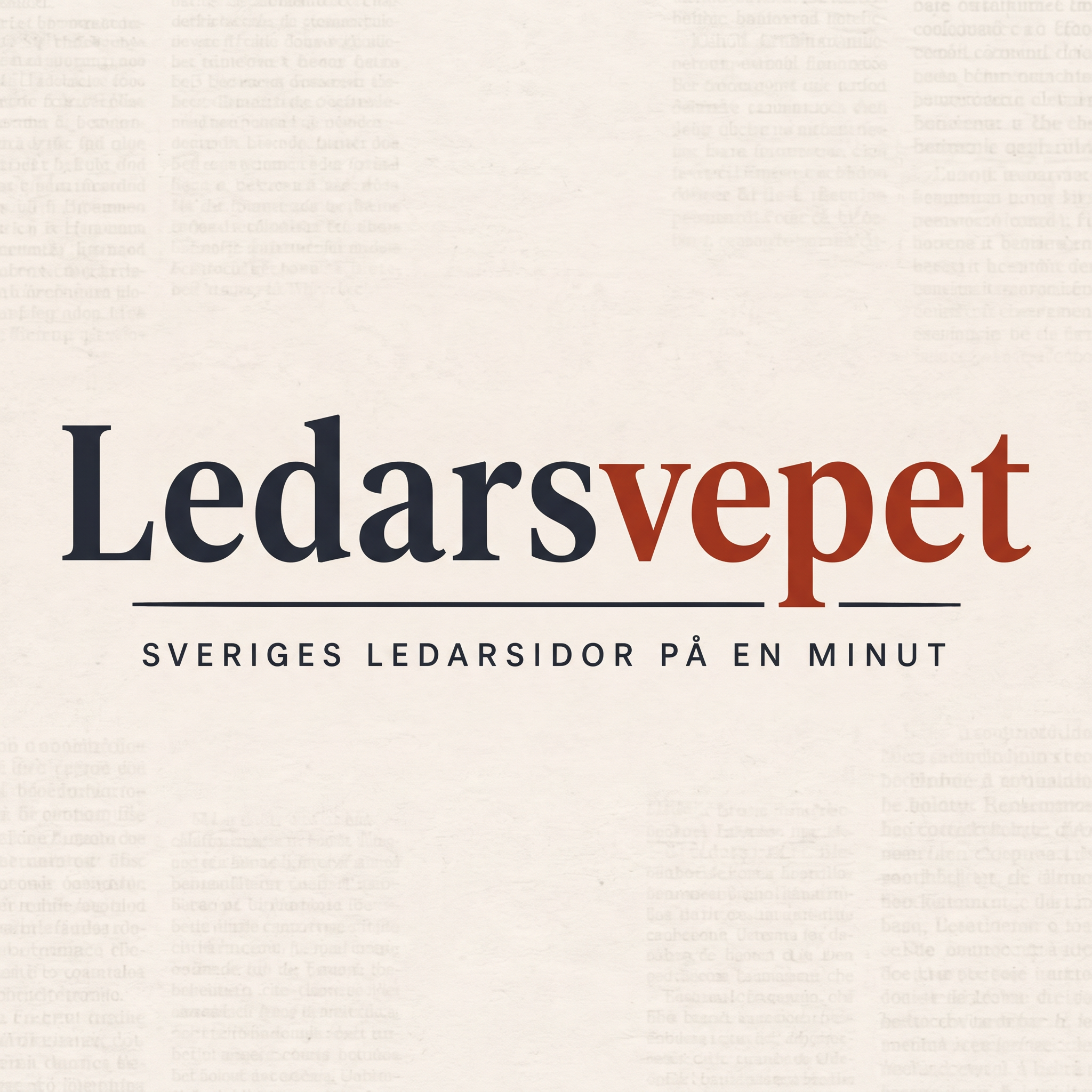 Omslag för podden Ledarsvepet